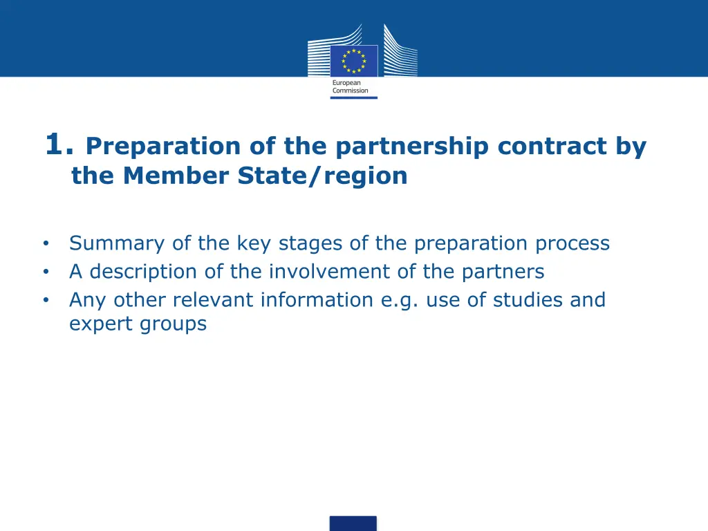 1 preparation of the partnership contract