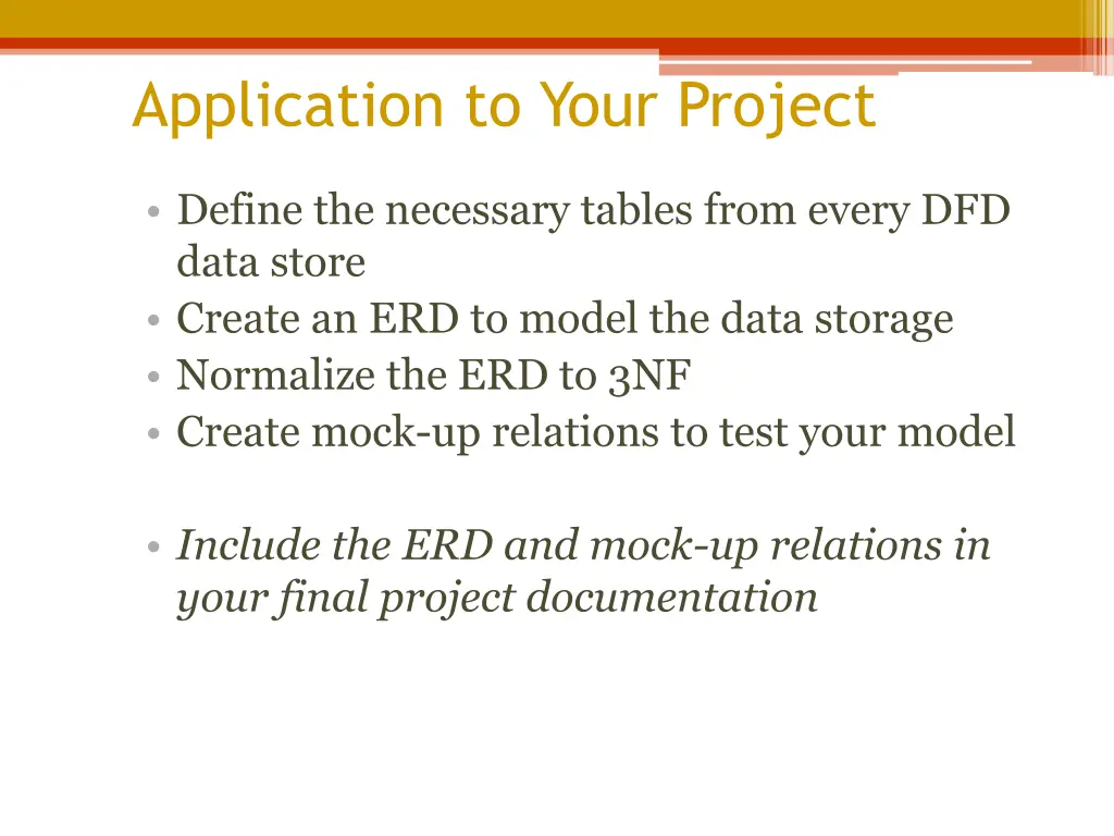 application to your project