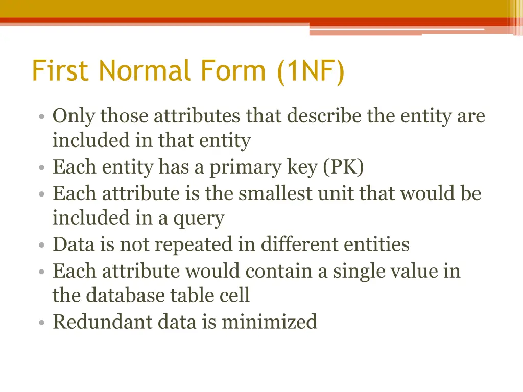 first normal form 1nf