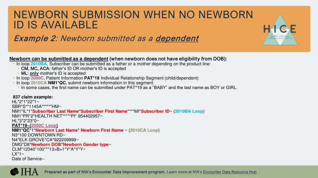 newborn submission when no newborn 1
