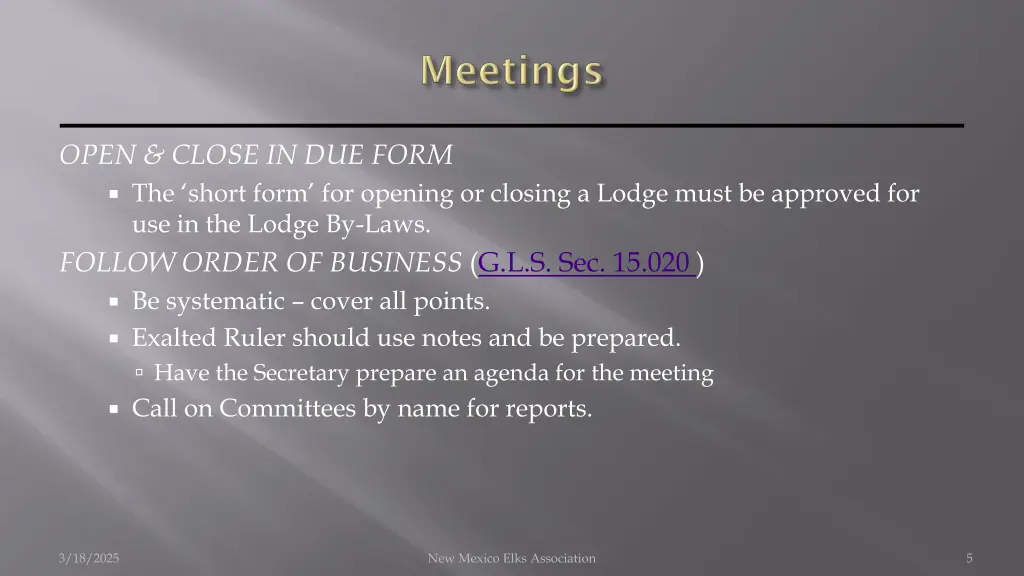 open close in due form the short form for opening