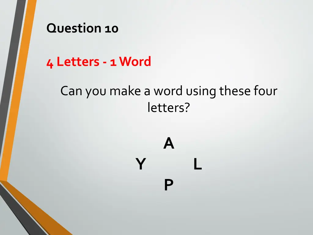 question 10