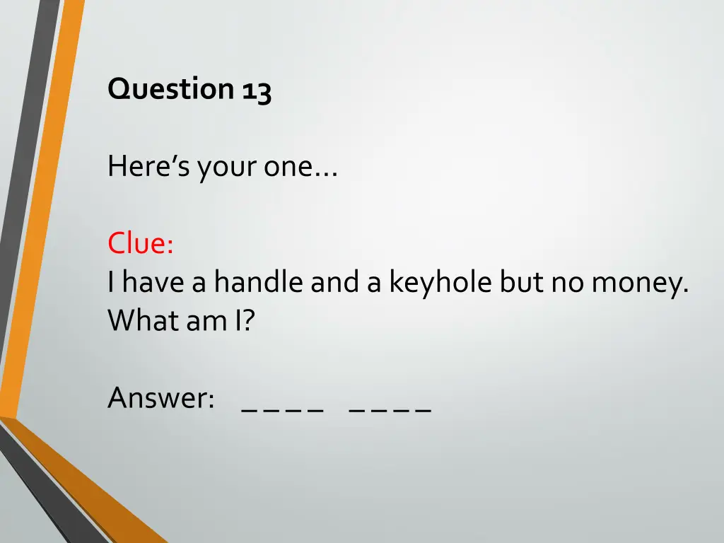 question 13