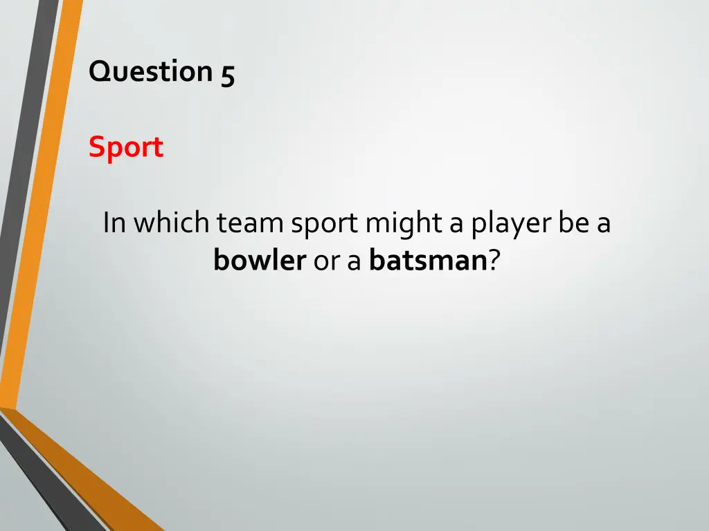 question 5