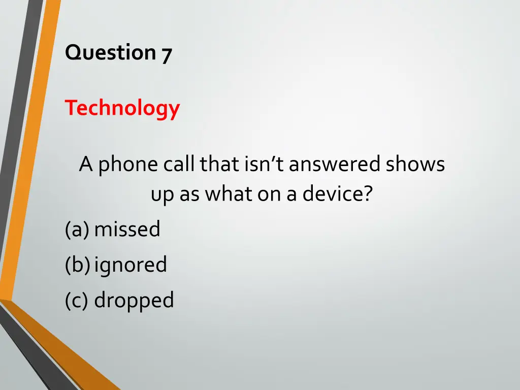 question 7
