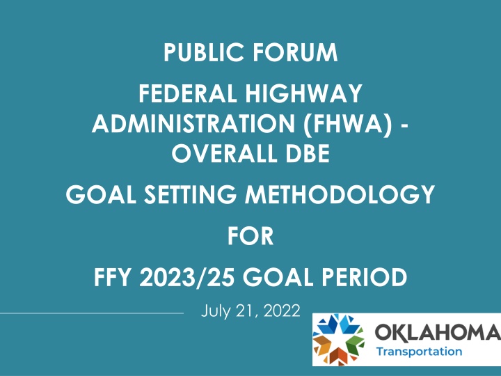 public forum federal highway administration fhwa