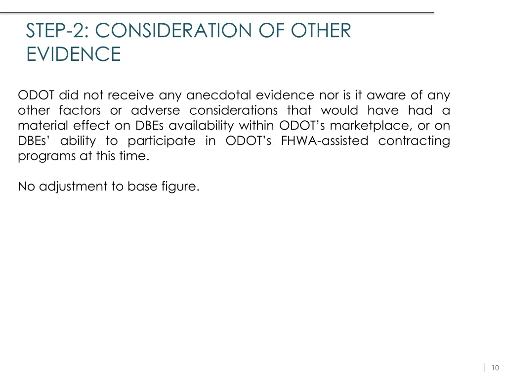 step 2 consideration of other evidence