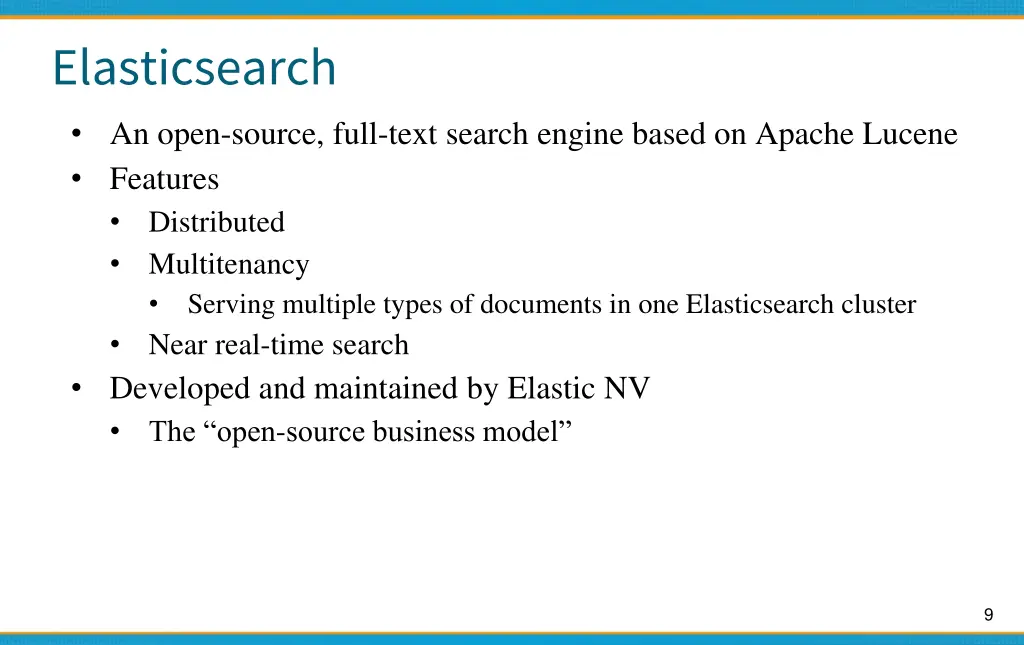 elasticsearch an open source full text search