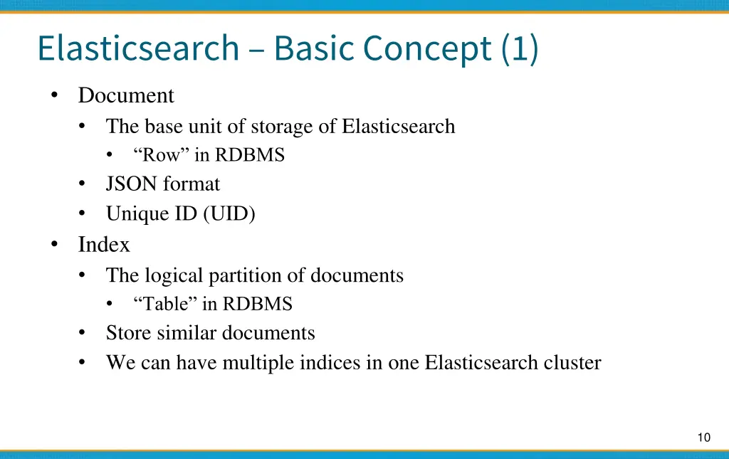 elasticsearch basic concept 1 document the base