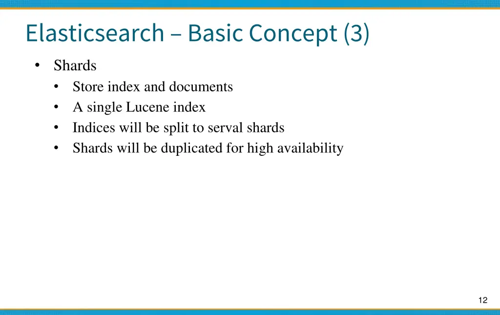 elasticsearch basic concept 3 shards store index