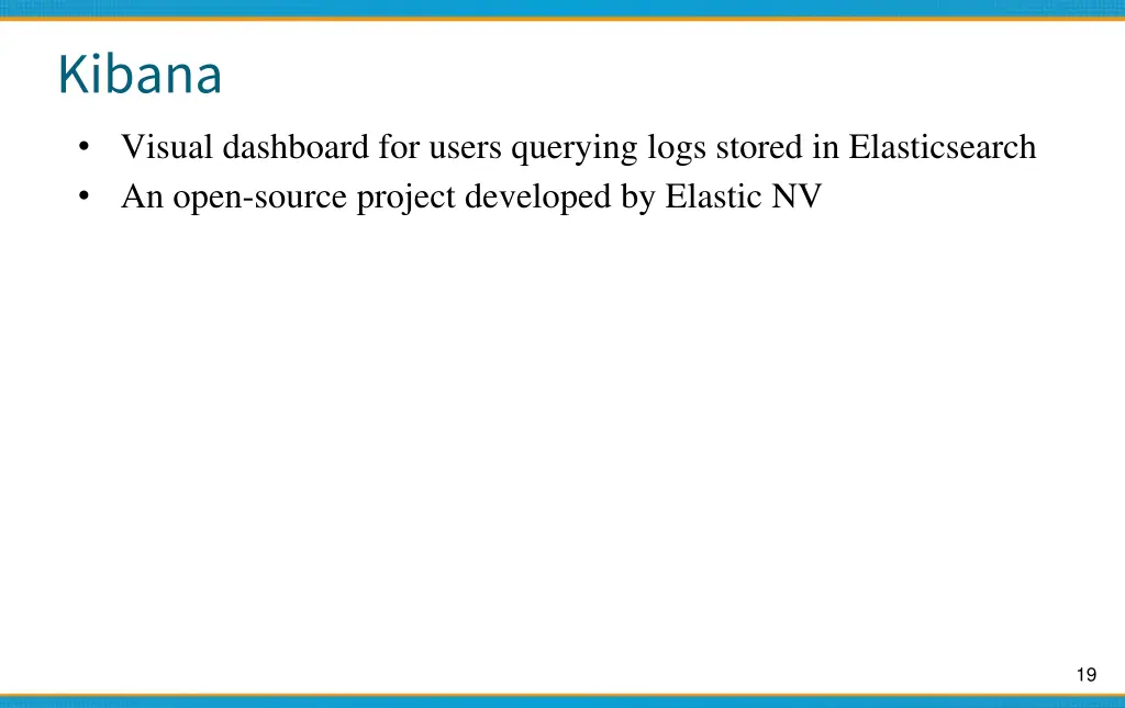 kibana visual dashboard for users querying logs