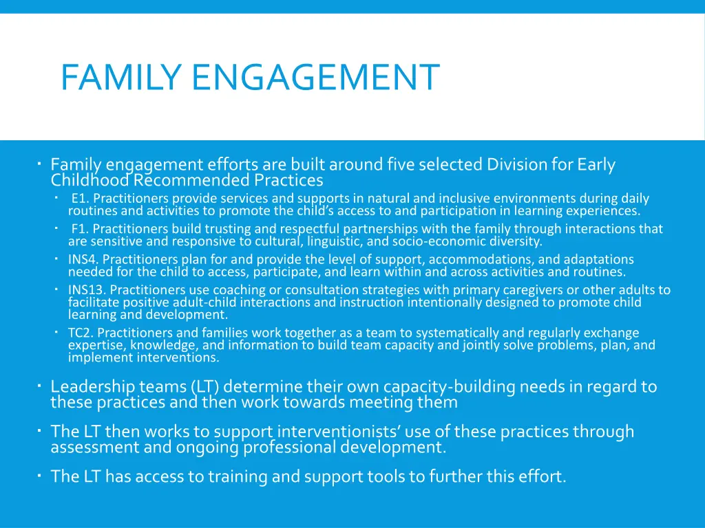 family engagement