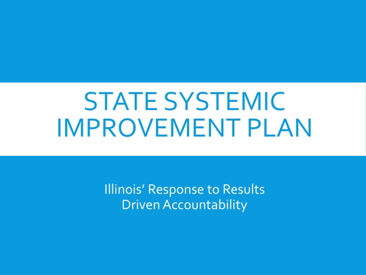 state systemic improvement plan