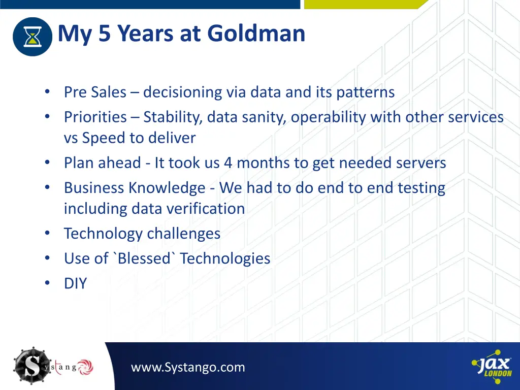 my 5 years at goldman