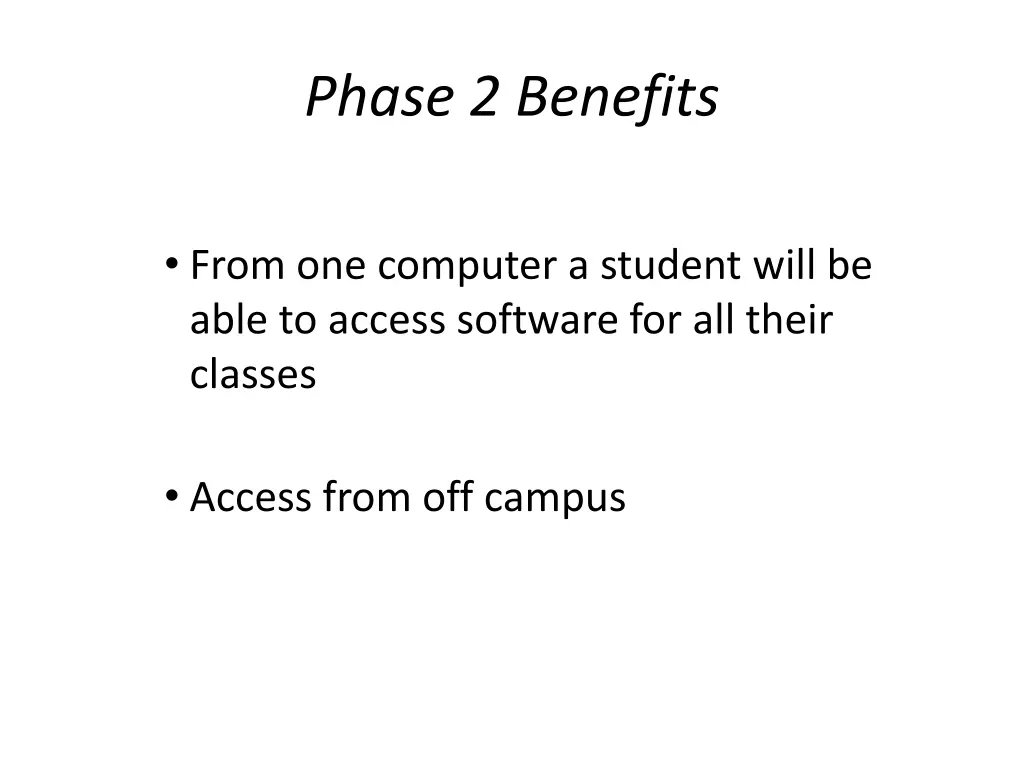 phase 2 benefits