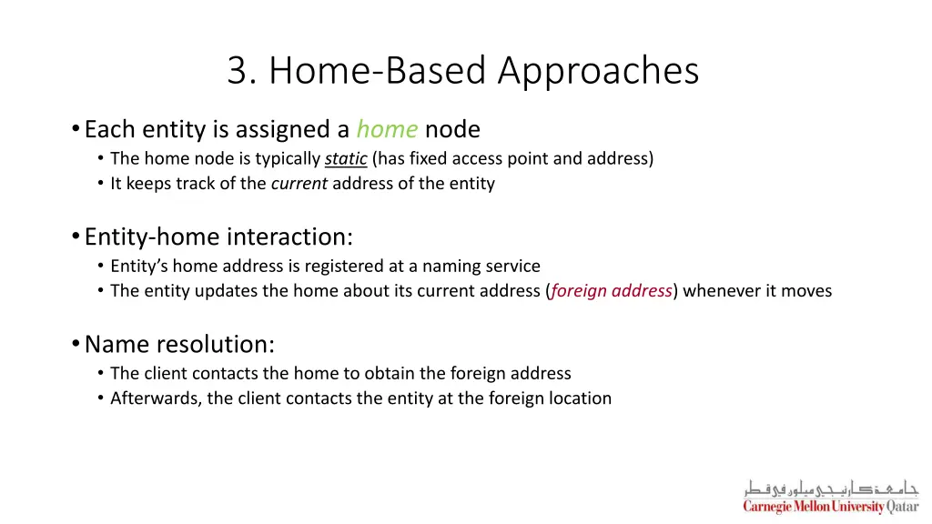 3 home based approaches