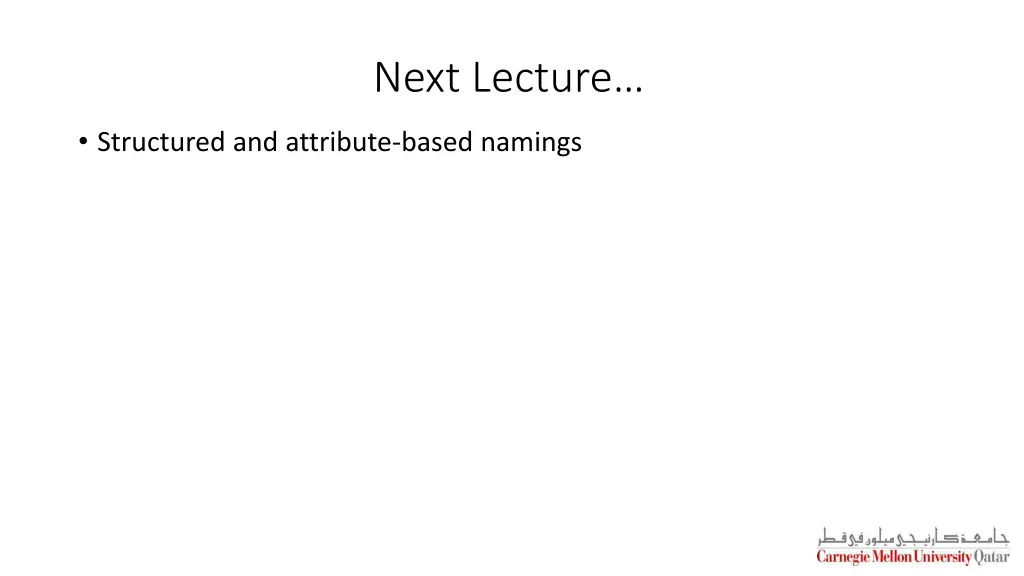 next lecture
