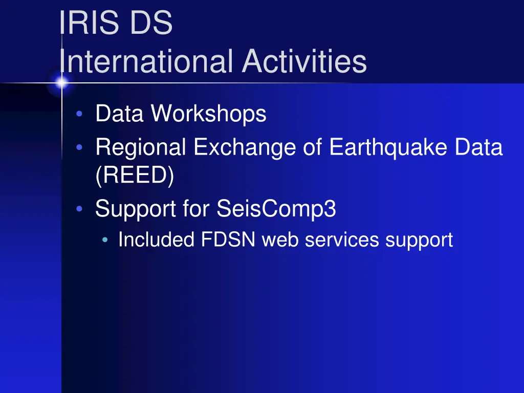 iris ds international activities