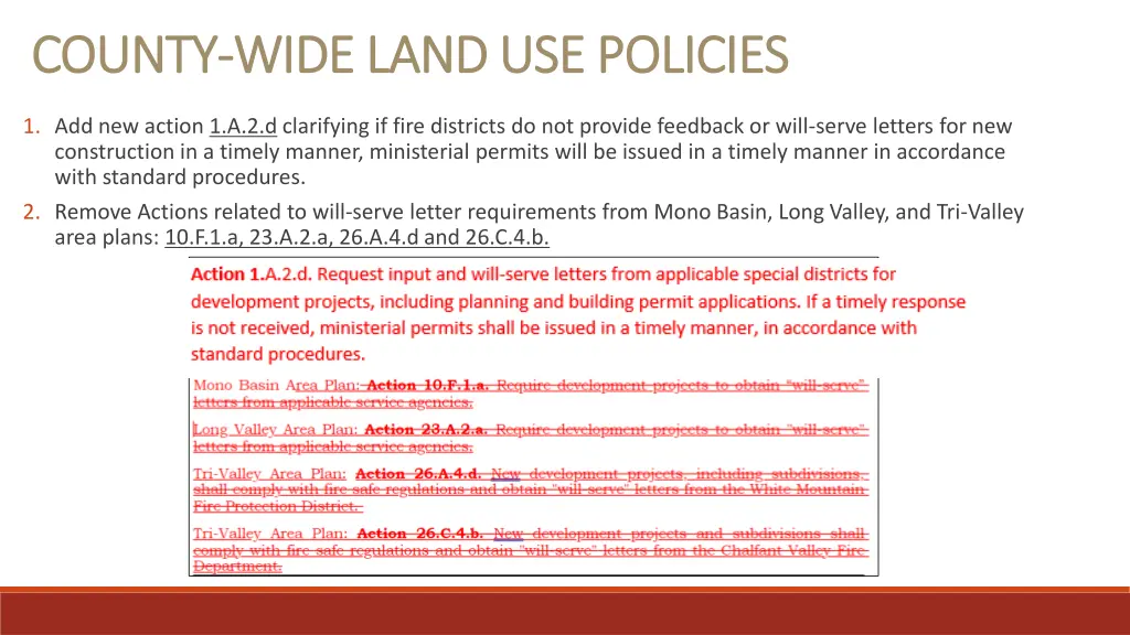 county county wide land use policies wide land