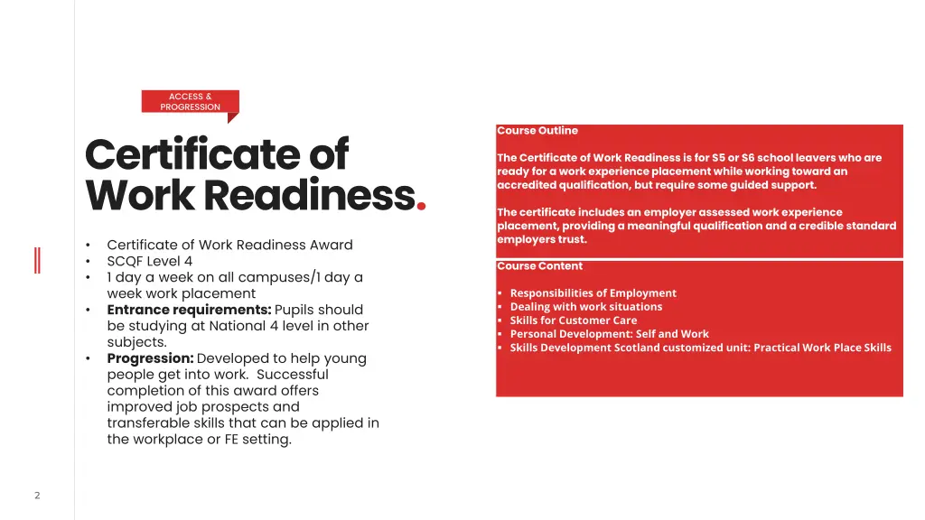 access progression
