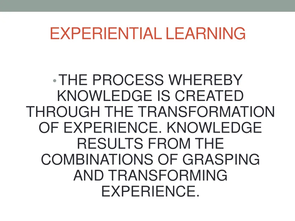 experiential learning