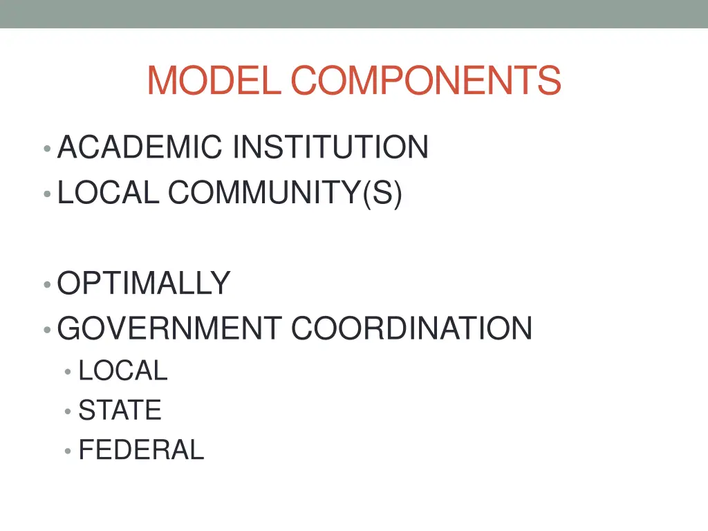 model components