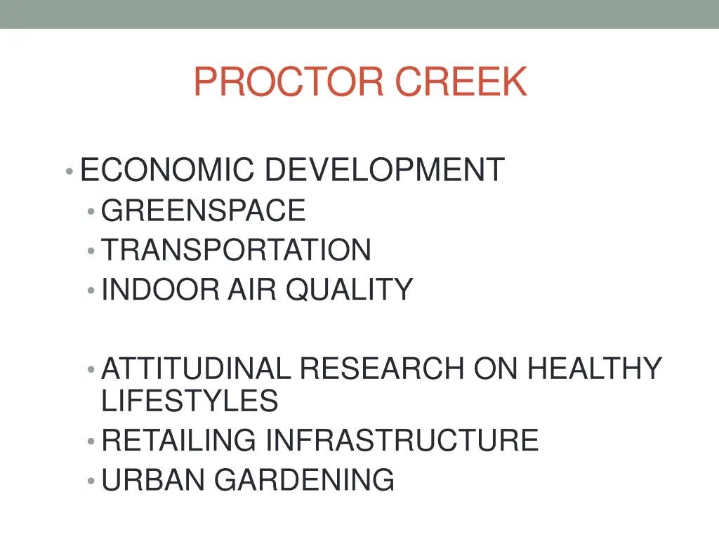 proctor creek