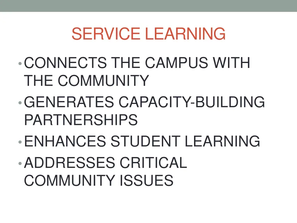 service learning