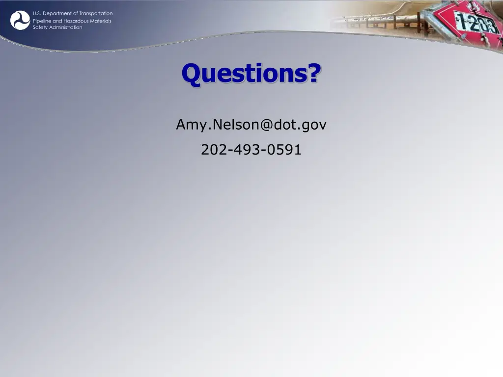 u s department of transportation pipeline 13