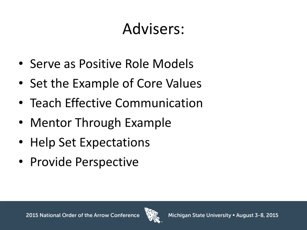 advisers