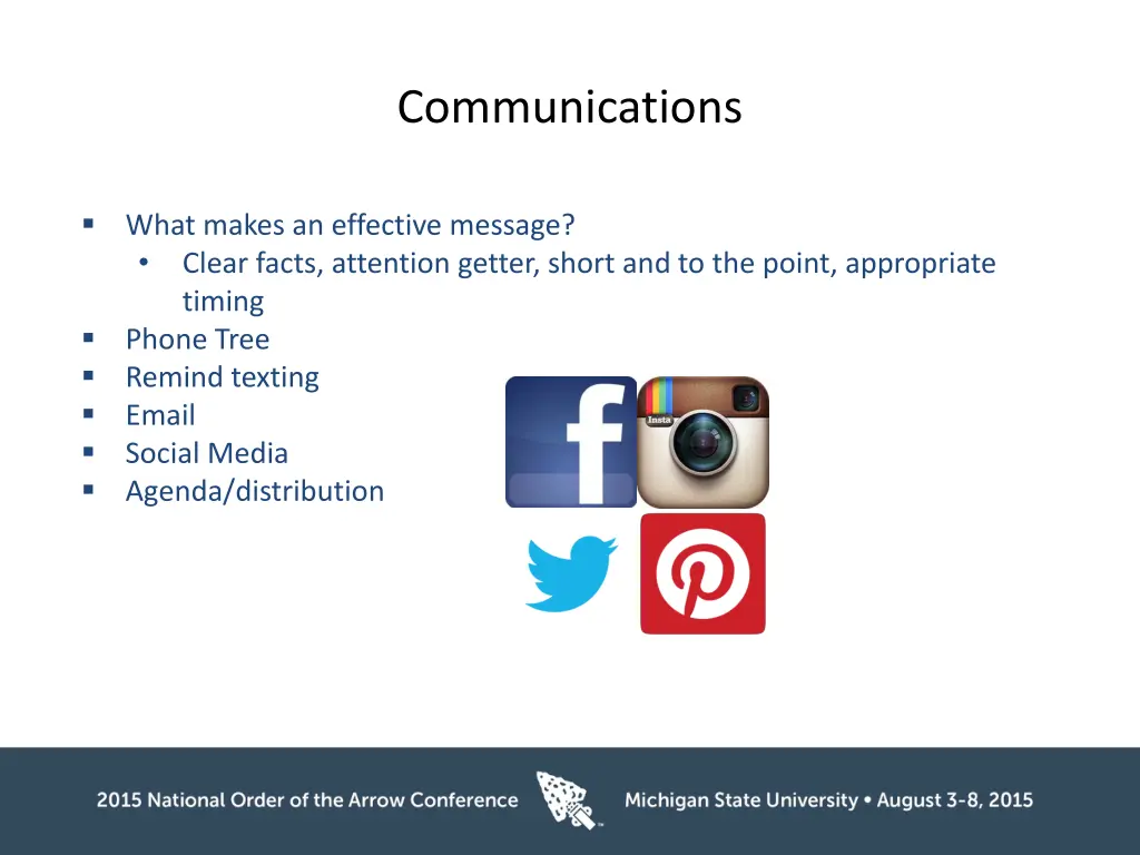 communications