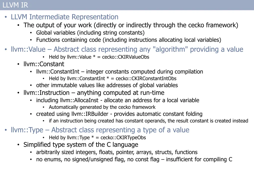 llvm ir llvm intermediate representation