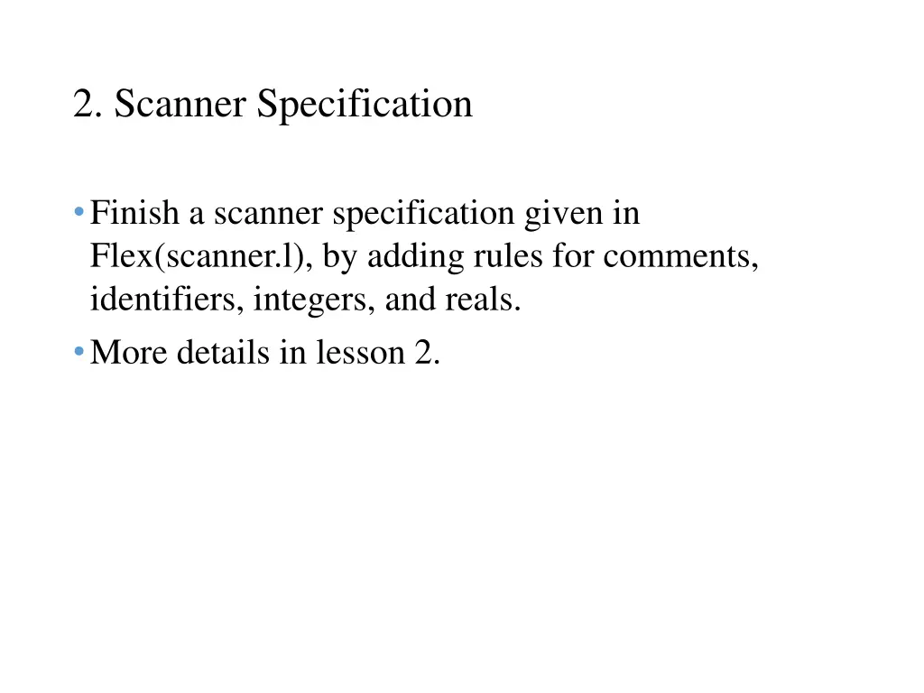 2 scanner specification