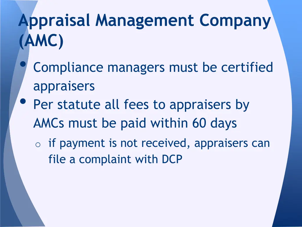 appraisal management company amc 3