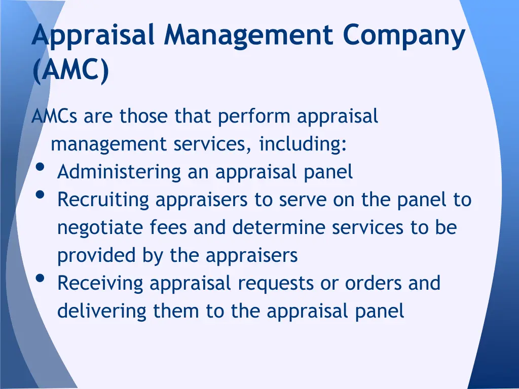 appraisal management company amc