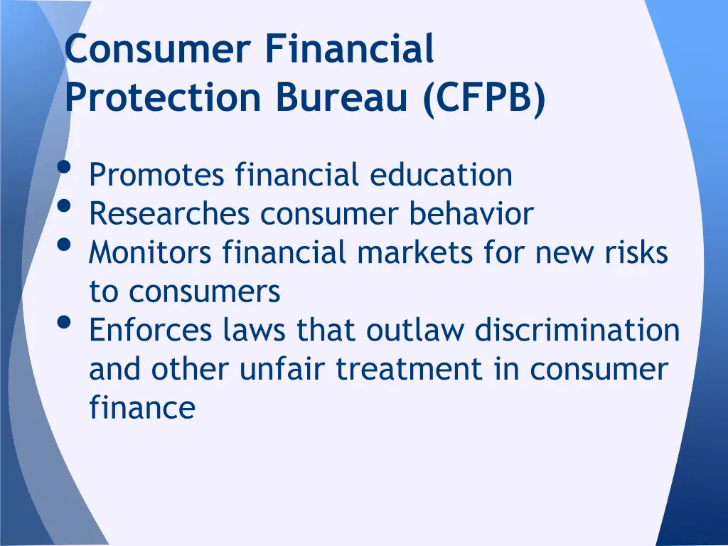 consumer financial protection bureau cfpb 1