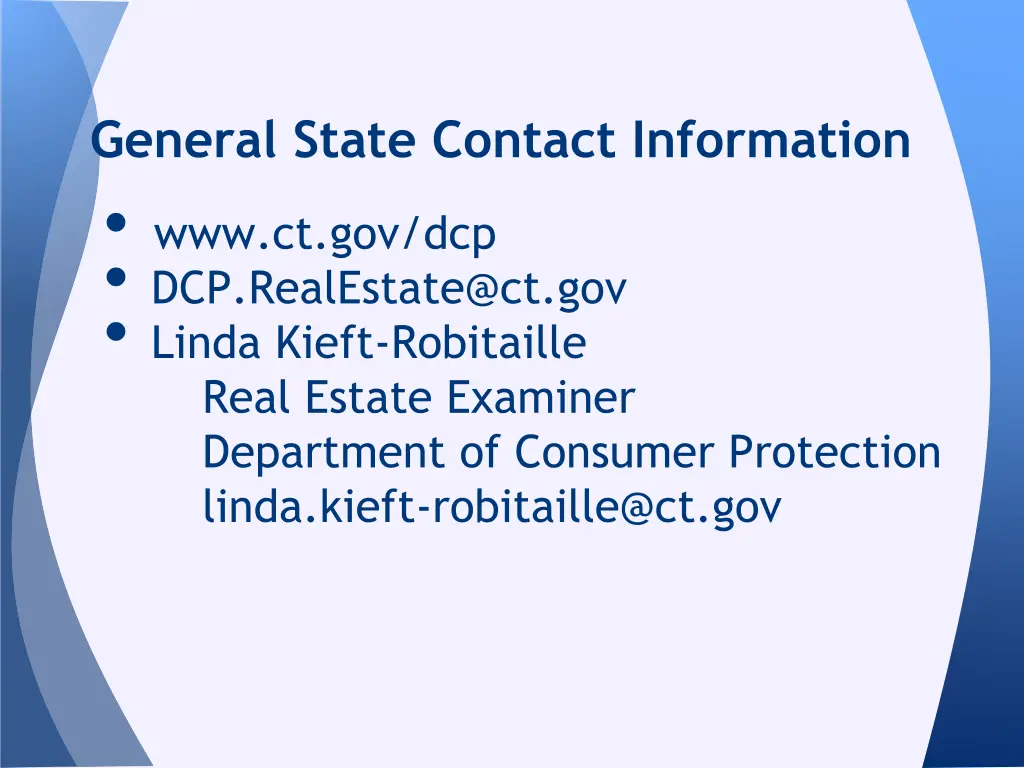 general state contact information
