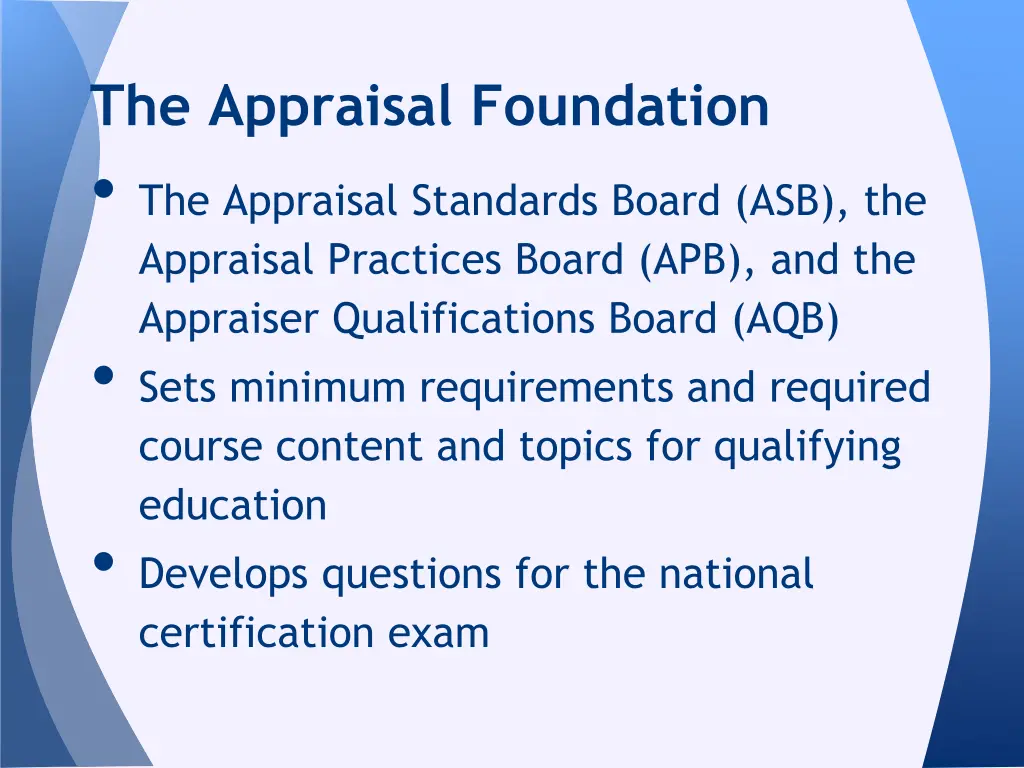 the appraisal foundation 1