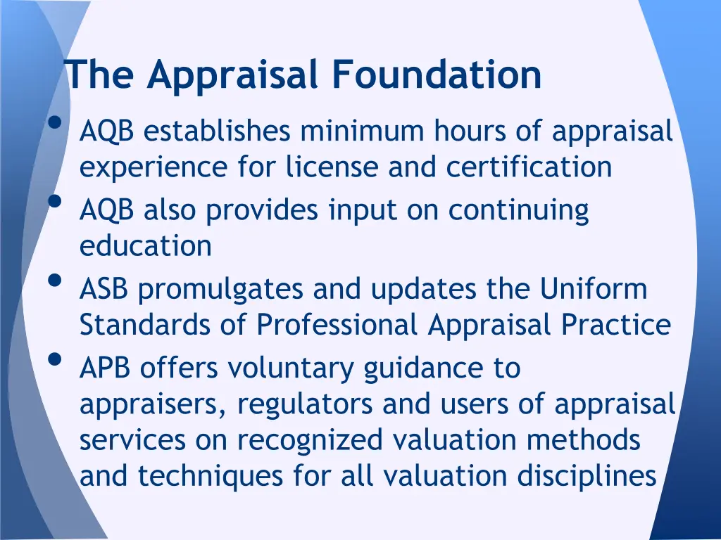 the appraisal foundation 2