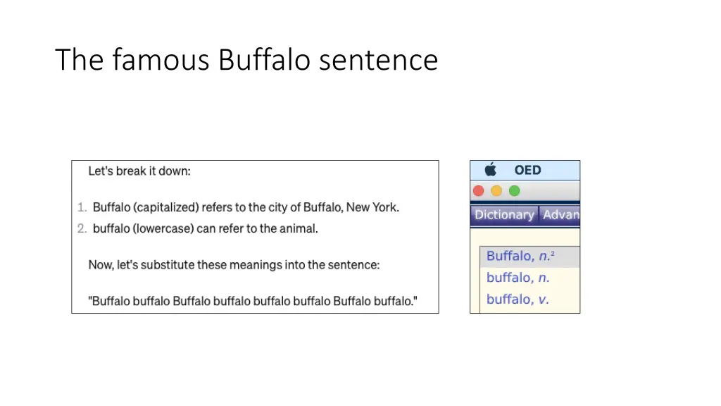 the famous buffalo sentence 3