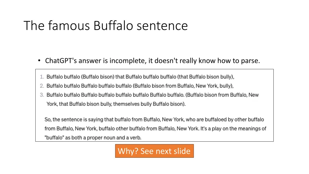 the famous buffalo sentence 4