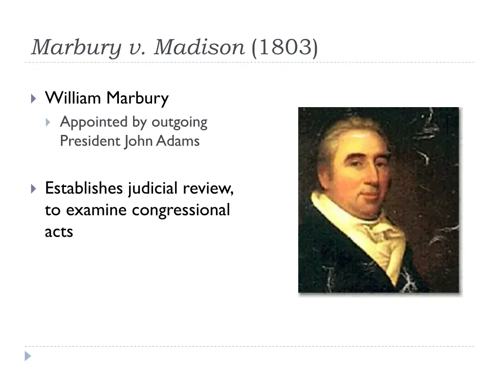 marbury v madison 1803