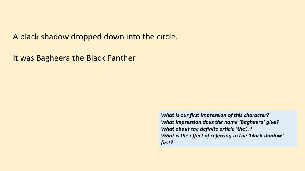 a black shadow dropped down into the circle 1