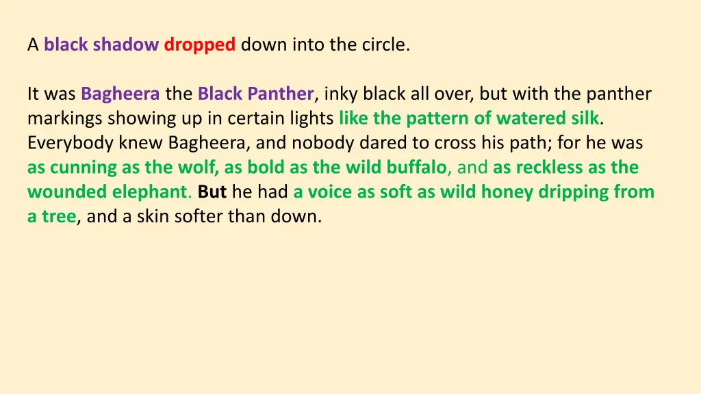 a black shadow dropped down into the circle 4