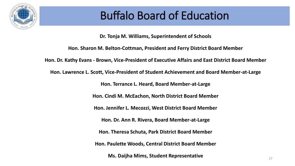 buffalo board of education buffalo board