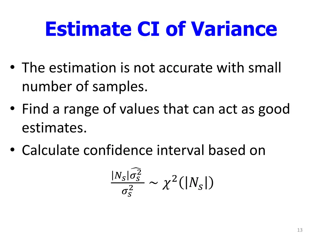 estimate ci of variance