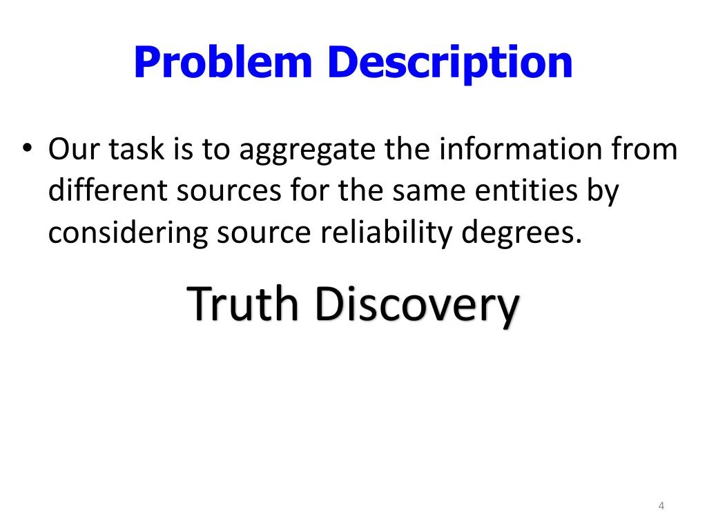 problem description
