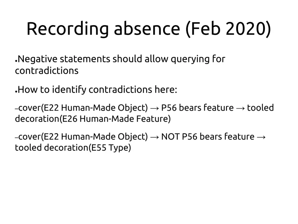 recording absence feb 2020 1