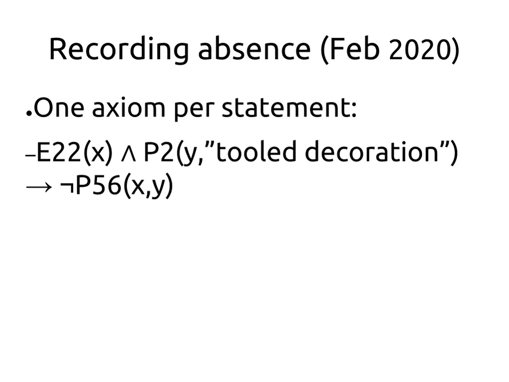 recording absence feb 2020 5
