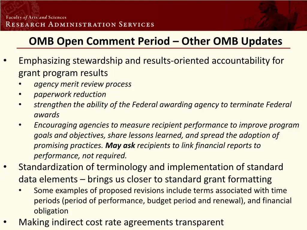 omb open comment period other omb updates
